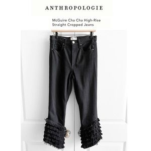 Anthropologie MCGUIRE Cha Cha Denim Cropped Jean